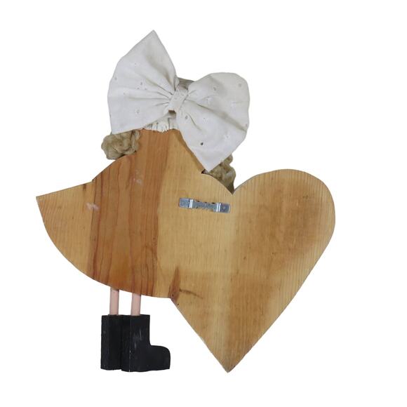 Hand Painted Folk Art Wooden Welcome Sign with Heart - Slovak "Vitame Vás" - Picture 8 of 15